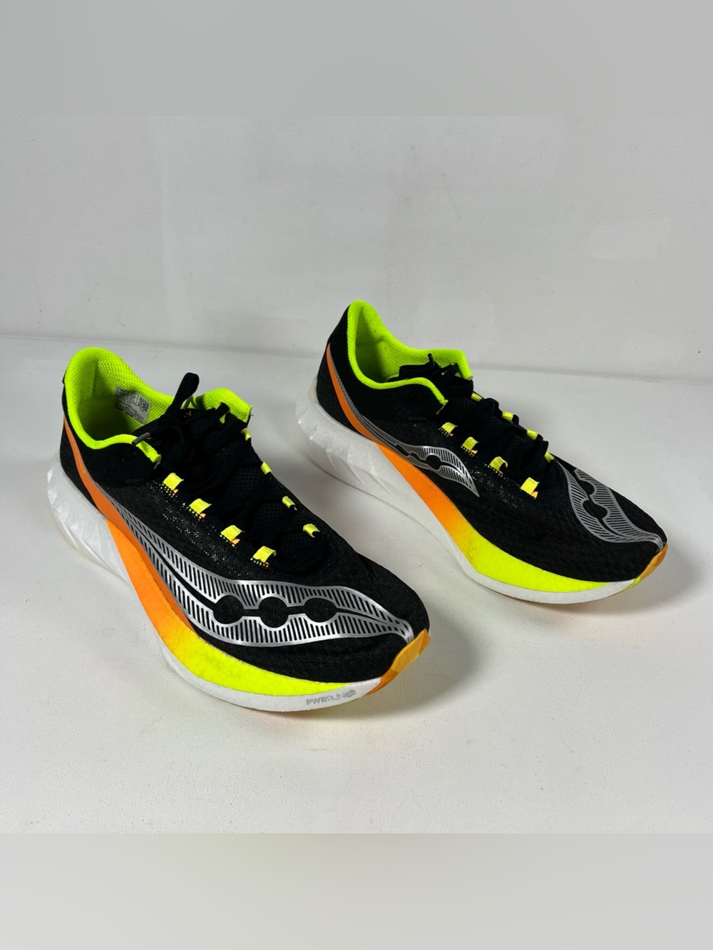 Saucony Endorphin Pro 4 S20939-343 Running Shoes Black Mesh Yellow Men’s 12.5 - Picture 4 of 12